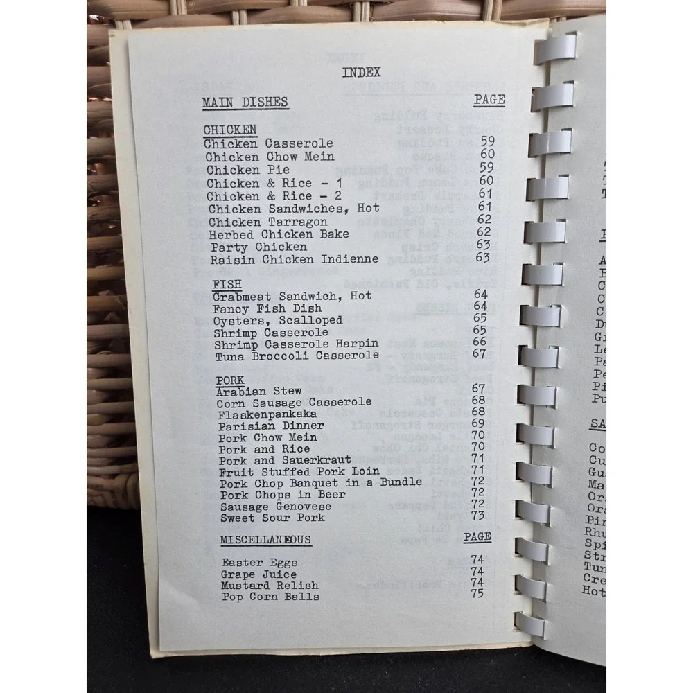New Hackensack Reformed Church Cookbook Wappingers Falls, New York Vintage‎